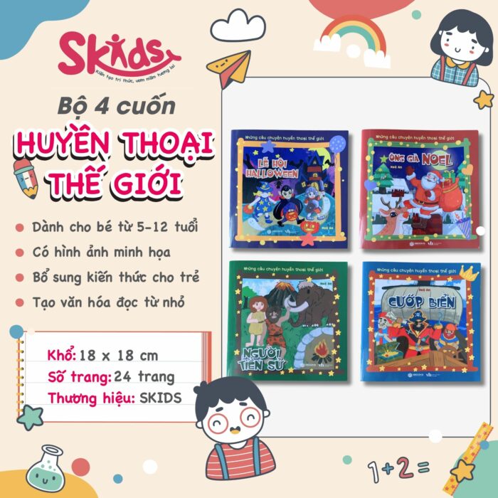 Bộ 4 Cuốn Những Câu Chuyện Huyền Thoại Thế Giới Cho Trẻ Từ 0-9 Tuổi - Hình ảnh 2