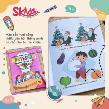 Bộ 6 Cuốn MONTESSORI Phương Pháp Giáo Dục Sớm Cho Trẻ Từ 0-6 tuổi Tặng Kèm Bút Chì - Hình ảnh 3
