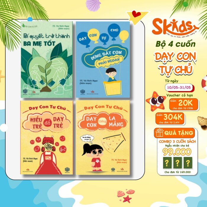 Bộ 4 Cuốn Sách Dạy Con Tự Chủ