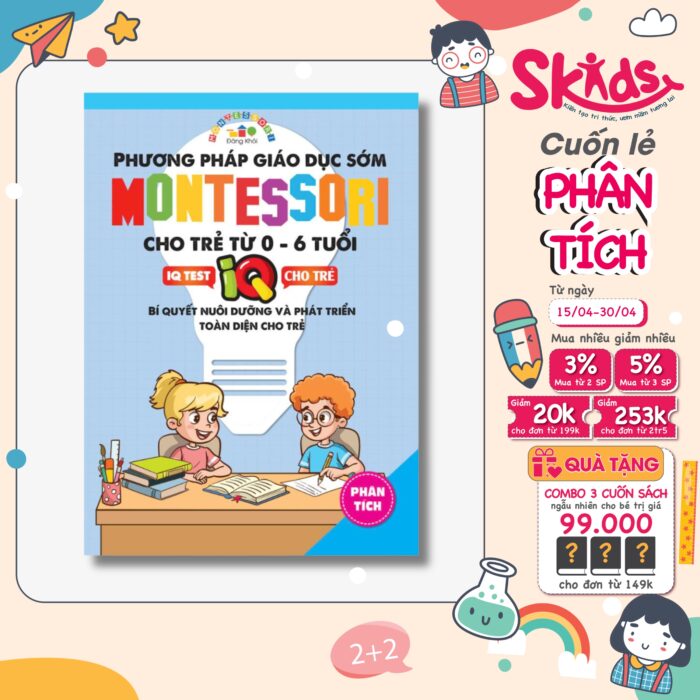 Sách - Phương pháp Montessori từ 3-12 tuổi - PHÂN TÍCH