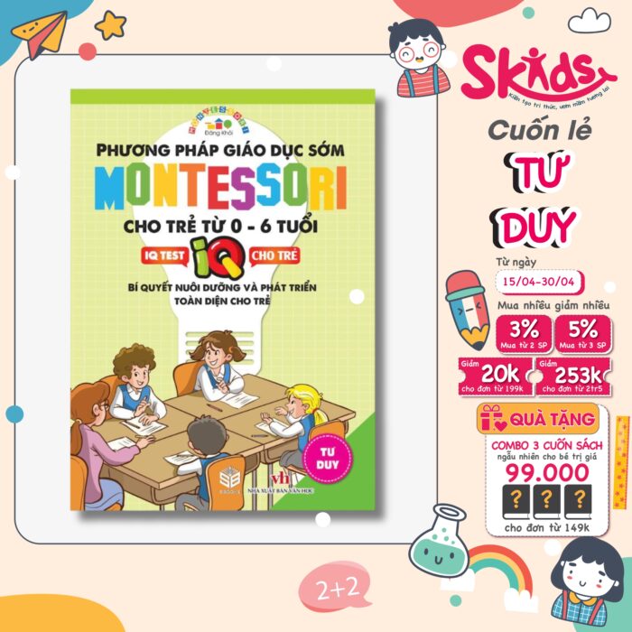Sách - Phương pháp Montessori từ 3-12 tuổi - TƯ DUY
