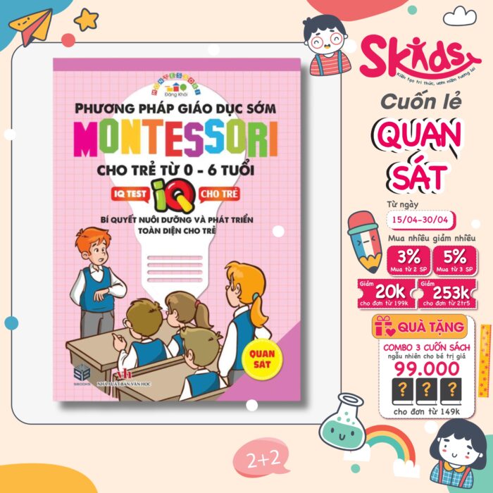 Sách - Phương pháp Montessori từ 3-12 tuổi - QUAN SÁT