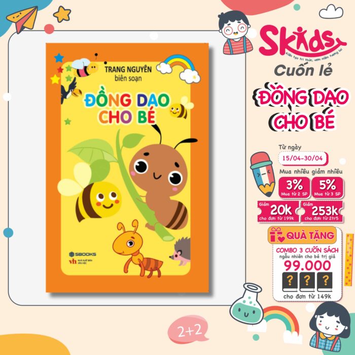 Sách - Giáo dục sớm từ 0-6 tuổi - ĐỒNG DAO CHO BÉ