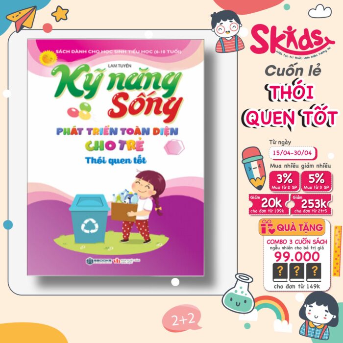 Sách - Kỹ năng sống phát triển toàn diện cho trẻ - THÓI QUEN TỐT - SBOOKS
